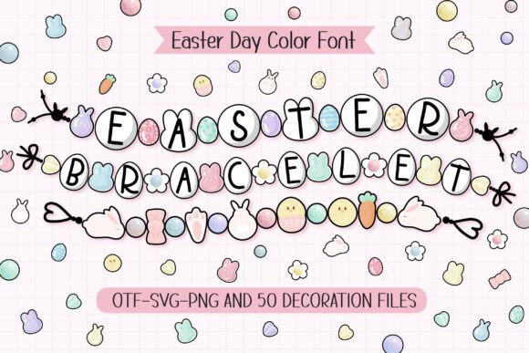 Easter Bracelet: A Handcrafted Font for Whimsical Designs