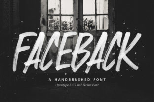 Faceback: The SVG Brush Font for Bold Branding