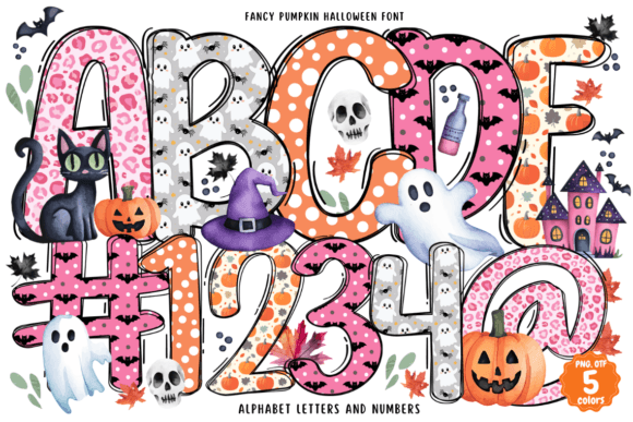Fancy Pumpkin Halloween Font: A Whimsical Handwritten Typeface