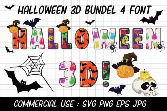 Halloween 3D Fonts: Unleash Spooky Depth in Your Designs