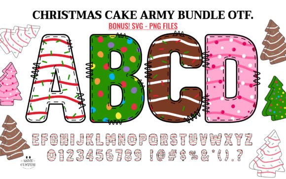 Infuse Festive Joy Into Every Project with the Christmas Cake Font