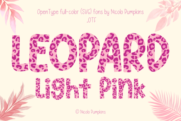 Leopard Light Pink: A Playful Yet Polished Typeface for Modern Brands