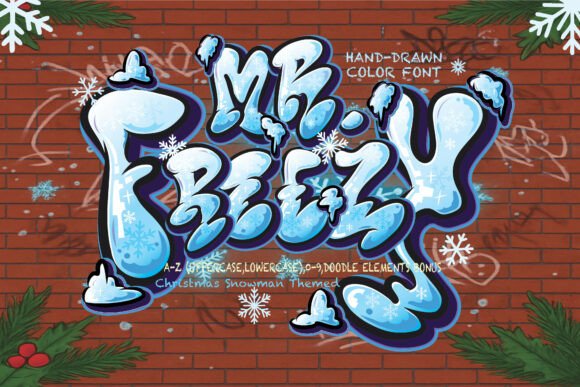 Mr.Freezy: The Bold Snowman Font for Holiday Chaos