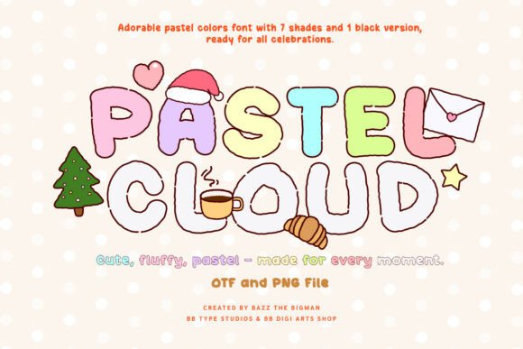 Pastel Cloud: The Hand-Drawn Font That Brings Softness to Your Brand
