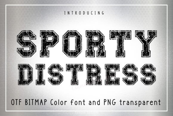 Sporty Distress: A Typeface with Grit and Character