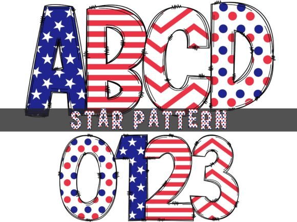 Star Pattern: A Color Font for Bold, Creative Design Projects