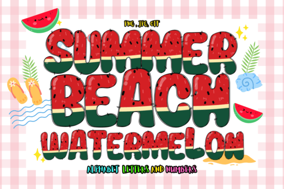 Summer Beach Watermelon: A Fresh Font for Creative Projects