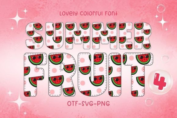 Summer Fruit4: The Playful Font That Pops Off the Page