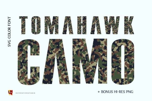 Tomahawk Camo: The Bold Military Font for Standout Designs