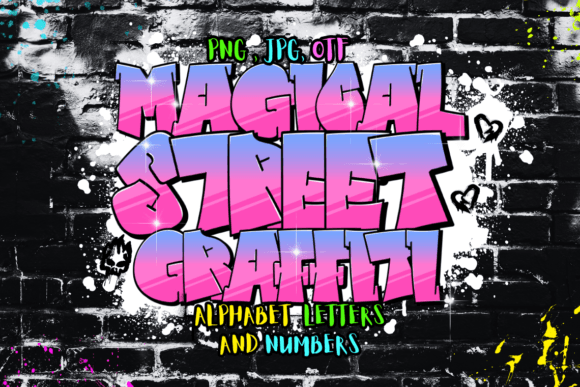 Unleash Urban Charm with the Magical Street Graffiti Color Font
