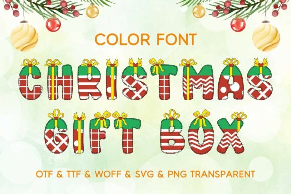 Unwrap the Magic: Designing with the Christmas Gift Box Font