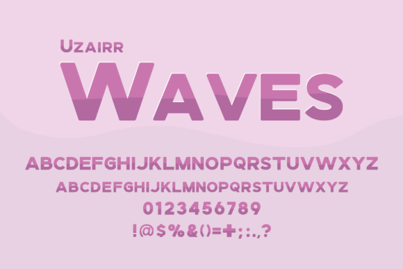 Uzairr Waves: When Typography Becomes a Visual Experience