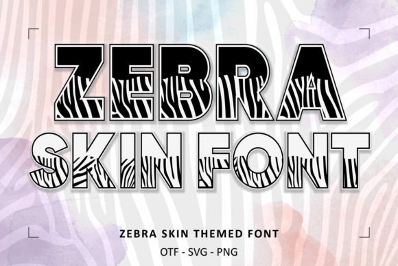 Zebra Skin: A Typeface That Roars with Safari Style